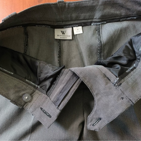 Worthington Size 6 Gray Modern Fit Pants - Picture 4 of 11
